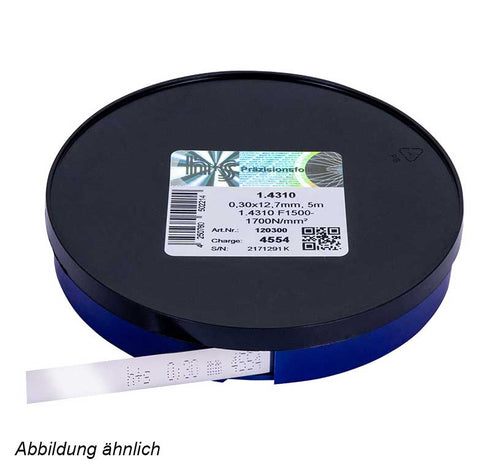 0.03mm Shim Stock Feeler Gauge Roll - Carbon Steel 12.7mm x 5m